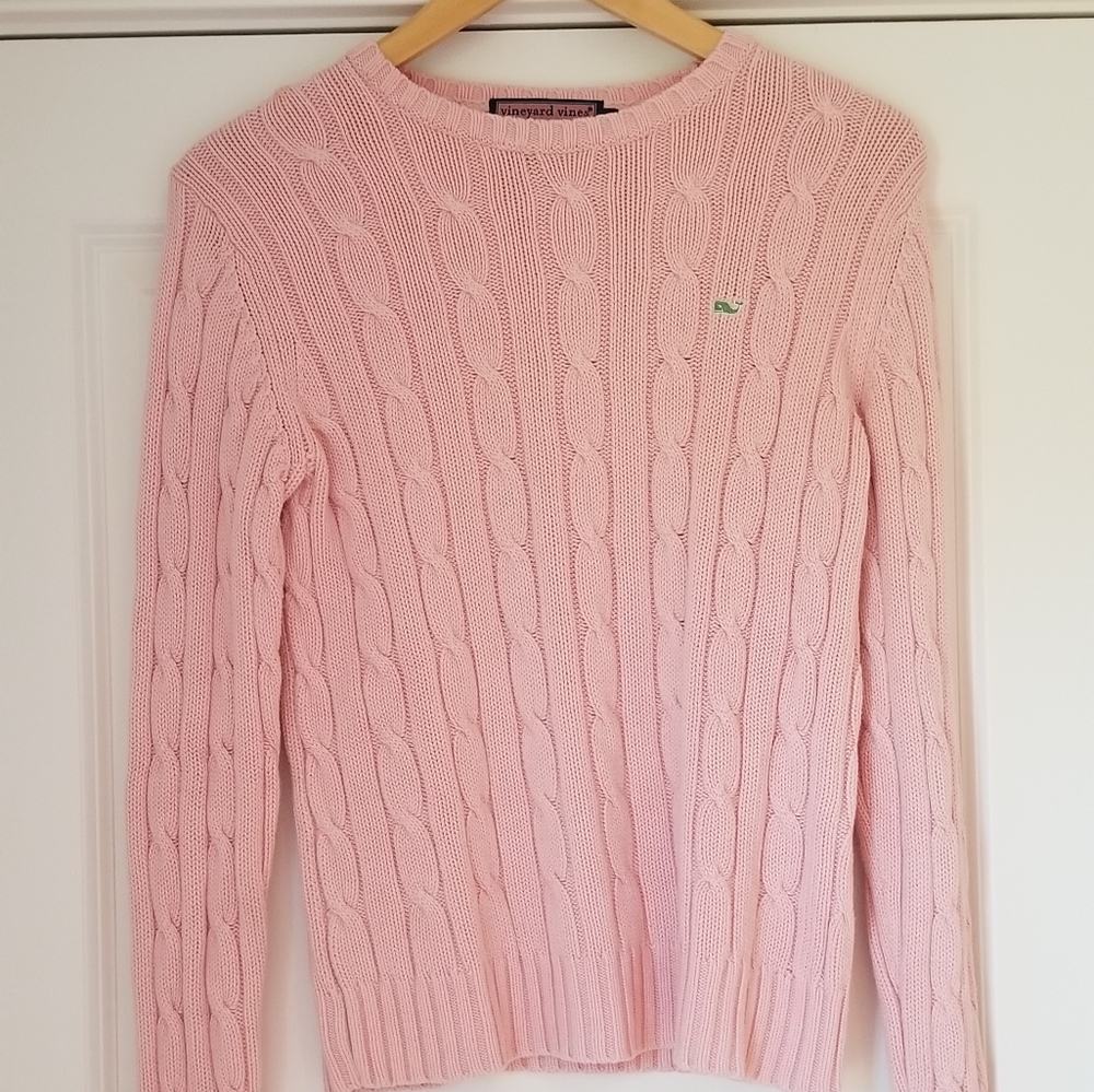 Vineyard Vine pink link sweater